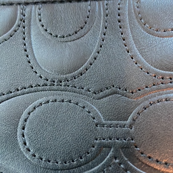 Coach Factory wristlet. Black leather. New with tag. - Picture 2 of 5